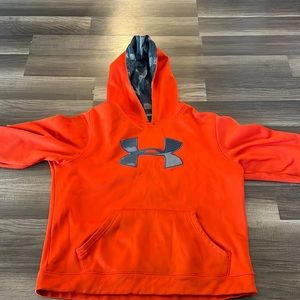 Orange and Gray Under Armour Hoodie